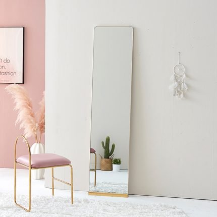 [히트가구] M8100 라운드 전신거울 400x1700 받침대포함 3colors