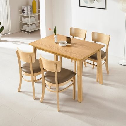 [히트가구] CZ2301 원목 4인 식탁 세트 1color