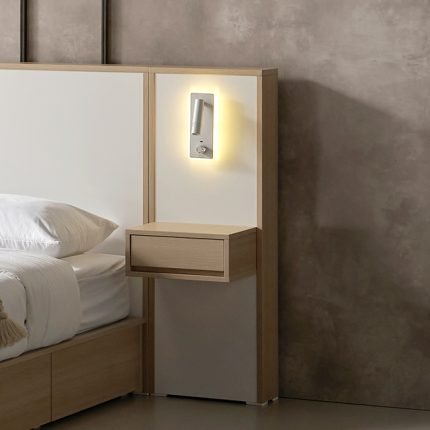 [히트가구] HZ1180 호텔식 LED 서랍 협탁 360 2colors