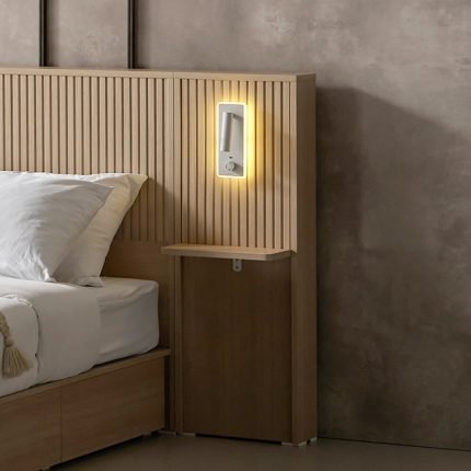 [히트가구] HZ1154 호텔식 LED 선반 협탁 360 2colors