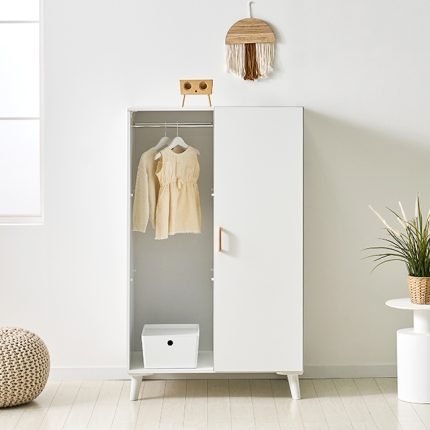 [히트가구] F2343 도어 옷봉 수납장 800x1340 3colors