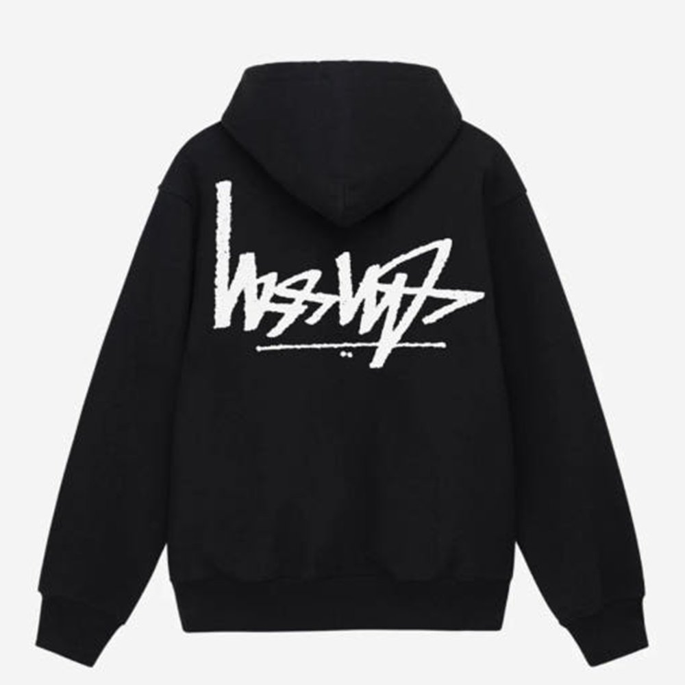 스투시 플립 후드 집업 애쉬 헤더 Stussy Flipped Zip Hoodie Ash Heather 1974895