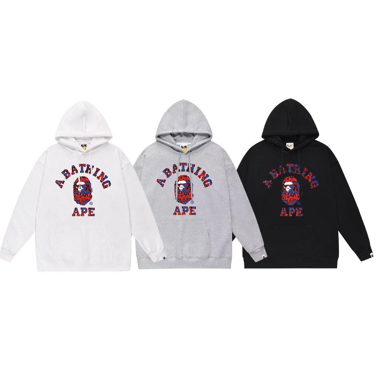 베이프 후드티 NINJA COLLEGE PULLOVER HOODIE 723